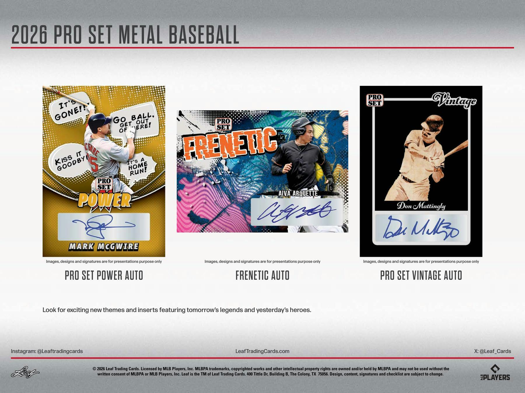 2026 Leaf Pro Set Metal Baseball Hobby Box | Columbia Sports Cards - Columbia Hobby - Sports Card Boxes - Toploaders - Card Savers