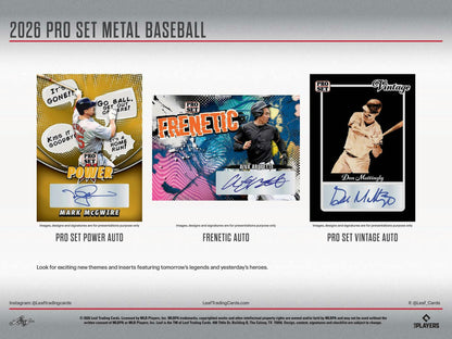 2026 Leaf Pro Set Metal Baseball Hobby Box | Columbia Sports Cards - Columbia Hobby - Sports Card Boxes - Toploaders - Card Savers