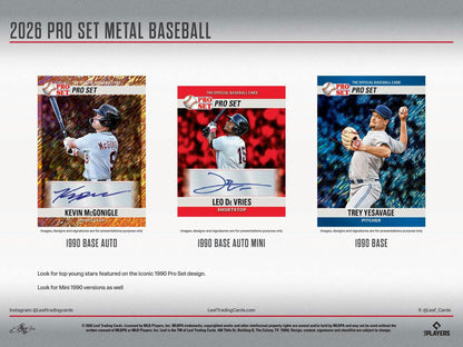 2026 Leaf Pro Set Metal Baseball Hobby Jumbo Box | Columbia Sports Cards - Columbia Hobby - Sports Card Boxes - Toploaders - Card Savers