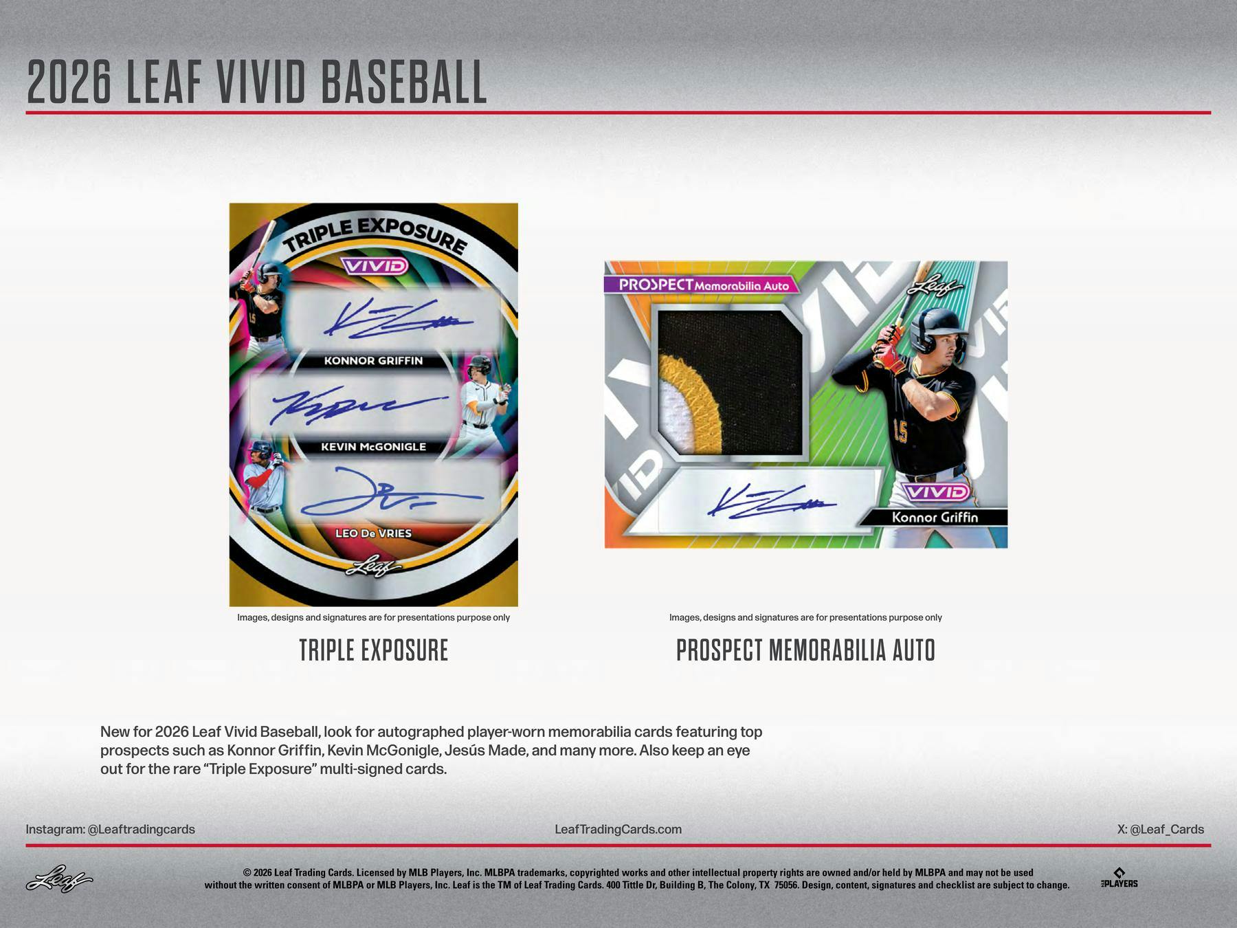 2026 Leaf Vivid Baseball Hobby Box | Columbia Sports Cards - Columbia Sports Cards
