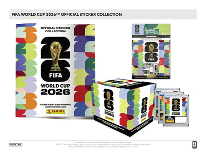 2026 Panini FIFA World Cup Soccer Sticker Box (25 Packs) – U.S. Version | Columbia Sports Cards - Columbia Hobby - Sports Card Boxes - Toploaders - Card Savers