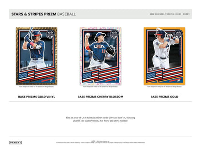 2026 Panini USA Stars & Stripes Prizm Baseball Hobby Box | Columbia Sports Cards - Columbia Hobby - Sports Card Boxes - Toploaders - Card Savers