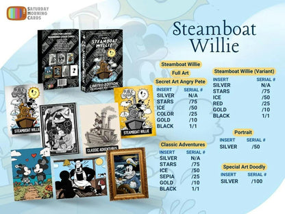 2026 Saturday Morning Cards Steamboat Willie Vol 2 Hobby Box | Columbia Sports Cards - Columbia Hobby - Sports Card Boxes - Toploaders - Card Savers