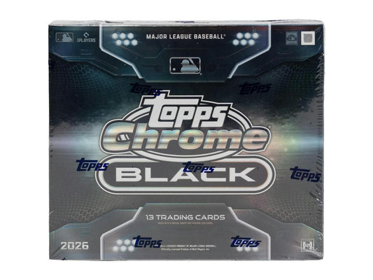 2026 Topps Chrome Black Baseball Hobby Box | Columbia Sports Cards - Columbia Hobby - Sports Card Boxes - Toploaders - Card Savers