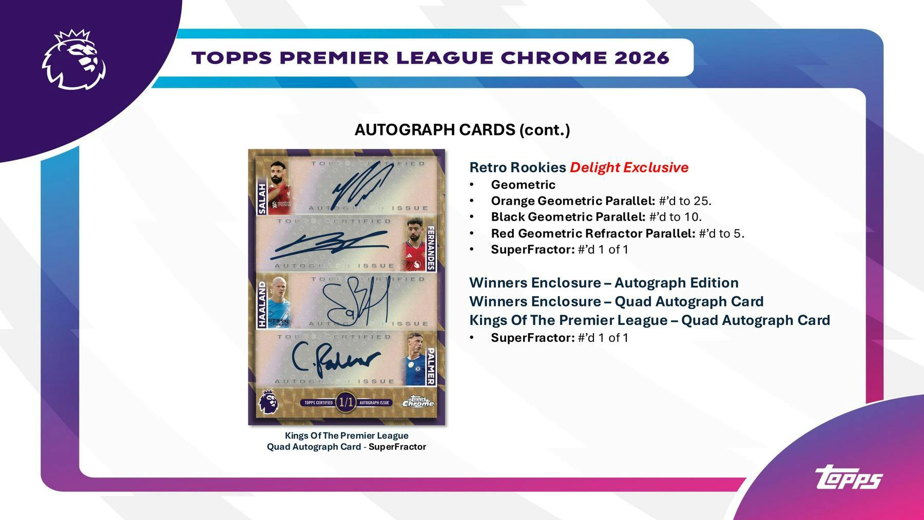 2026 Topps Chrome Premier League EPL Soccer Hobby Box | Columbia Sports Cards - Columbia Hobby - Sports Card Boxes - Toploaders - Card Savers