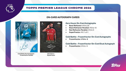 2026 Topps Chrome Premier League EPL Soccer Hobby Box | Columbia Sports Cards - Columbia Hobby - Sports Card Boxes - Toploaders - Card Savers