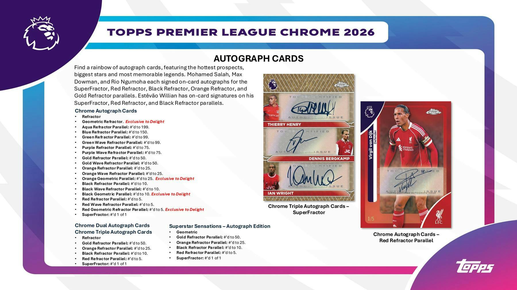 2026 Topps Chrome Premier League EPL Soccer Hobby Box | Columbia Sports Cards - Columbia Hobby - Sports Card Boxes - Toploaders - Card Savers