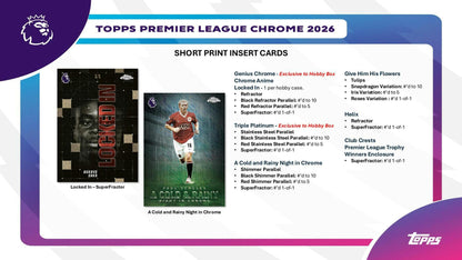 2026 Topps Chrome Premier League EPL Soccer Hobby Box | Columbia Sports Cards - Columbia Hobby - Sports Card Boxes - Toploaders - Card Savers