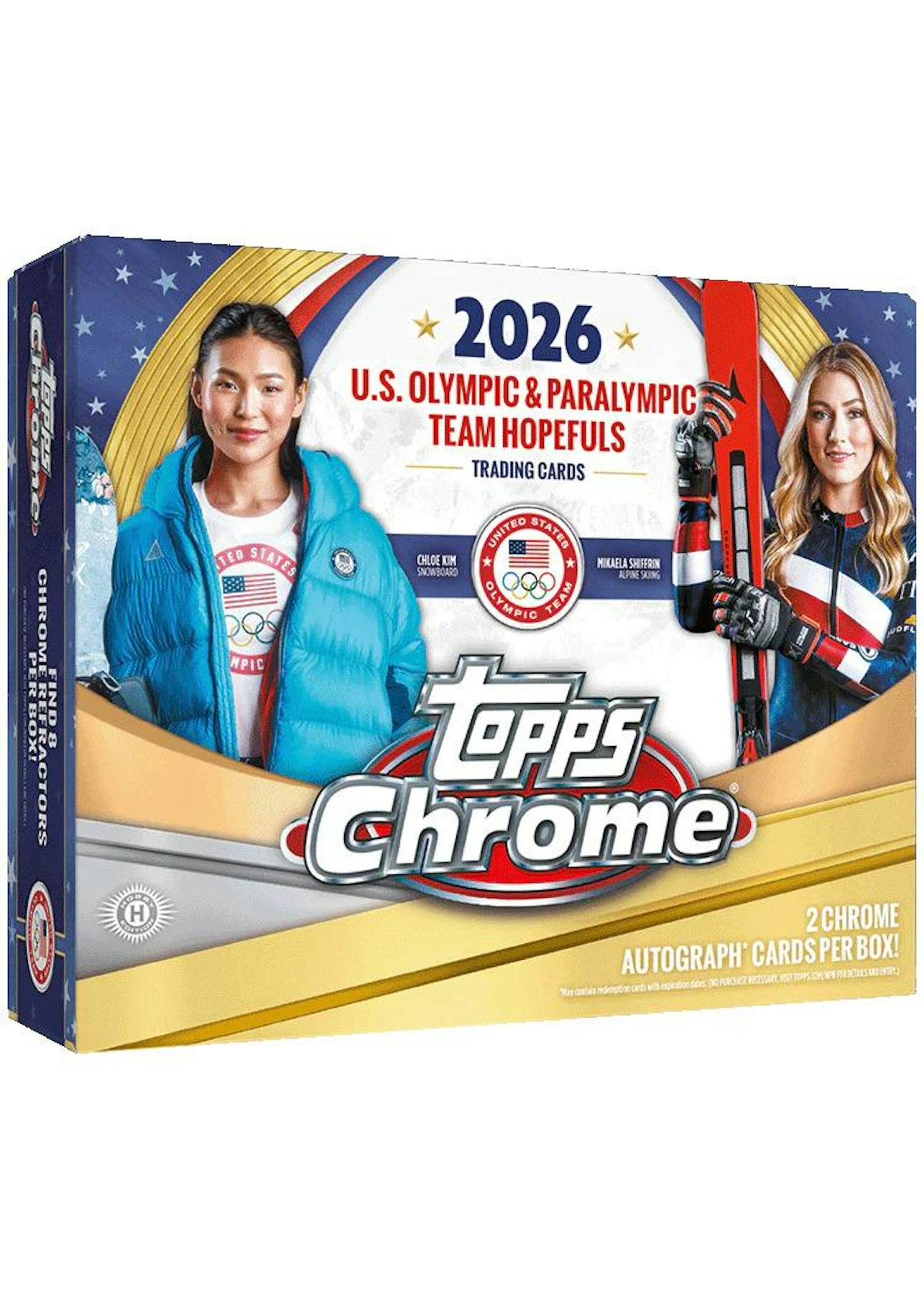 2026 Topps Chrome U.S. Olympic & Paralympic Hopefuls Hobby Box | Columbia Sports Cards - Columbia Hobby - Sports Card Boxes - Toploaders - Card Savers