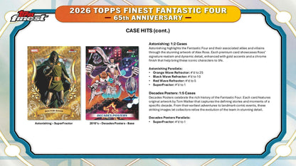 2026 Topps Finest Fantastic Four Hobby Box | Columbia Sports Cards - Columbia Hobby - Sports Card Boxes - Toploaders - Card Savers