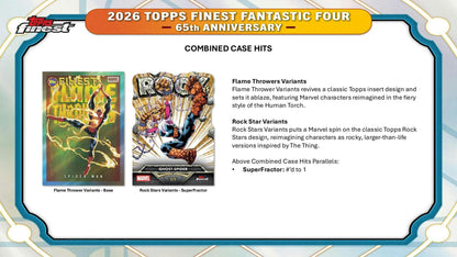 2026 Topps Finest Fantastic Four Hobby Box | Columbia Sports Cards - Columbia Hobby - Sports Card Boxes - Toploaders - Card Savers