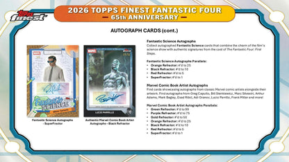 2026 Topps Finest Fantastic Four Hobby Box | Columbia Sports Cards - Columbia Hobby - Sports Card Boxes - Toploaders - Card Savers
