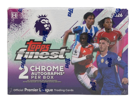 2026 Topps Finest Premier League EPL Soccer Hobby Box | Columbia Sports Cards - Columbia Hobby - Sports Card Boxes - Toploaders - Card Savers