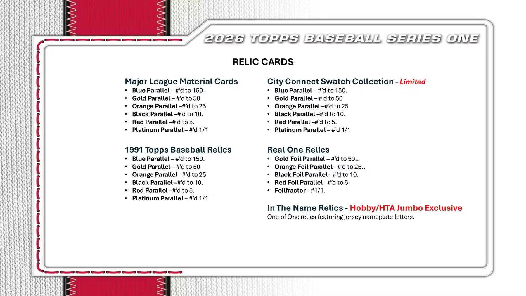 2026 Topps Series 1 Baseball Hobby Box (Presell) - Columbia Hobby - Sports Card Boxes - Toploaders - Card Savers