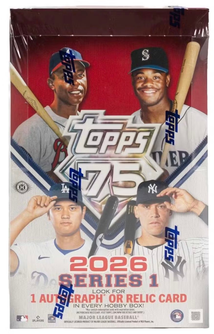 2026 Topps Series 1 Baseball Hobby Box (Presell) - Columbia Hobby - Sports Card Boxes - Toploaders - Card Savers