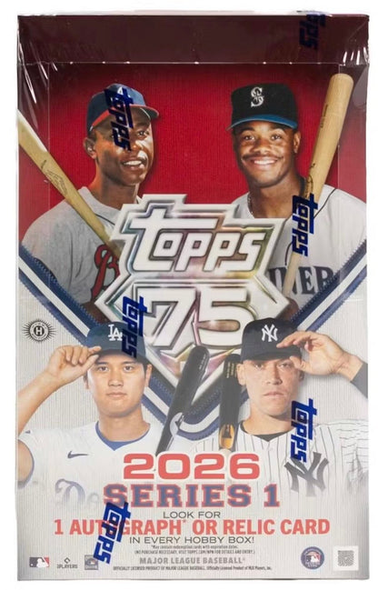 2026 Topps Series 1 Baseball Hobby Box (Presell) - Columbia Hobby - Sports Card Boxes - Toploaders - Card Savers