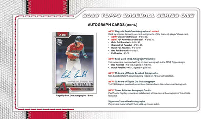 2026 Topps Series 1 Baseball Hobby Box (Presell) - Columbia Hobby - Sports Card Boxes - Toploaders - Card Savers