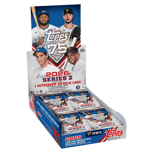 2026 Topps Series 2 Baseball Fanatics Fest NYC Edition Hobby Box (Fanatics Fest Refractors)