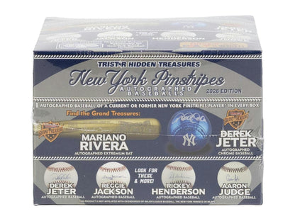 2026 TriStar Hidden Treasures New York Pinstripes Autographed Baseball Box | Columbia Sports Cards - Columbia Hobby - Sports Card Boxes - Toploaders - Card Savers