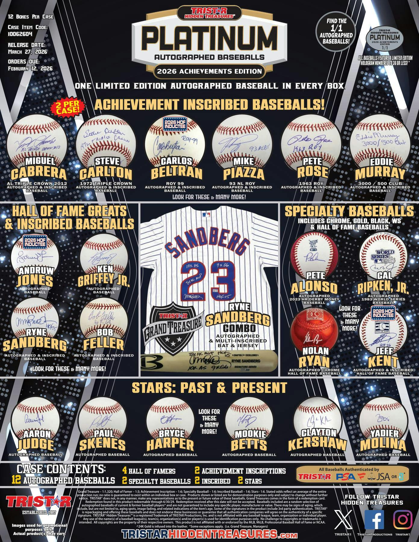 2026 TriStar Hidden Treasures Platinum Autographed Baseball Achievements Edition Hobby Box | Columbia Sports Cards - Columbia Hobby - Sports Card Boxes - Toploaders - Card Savers