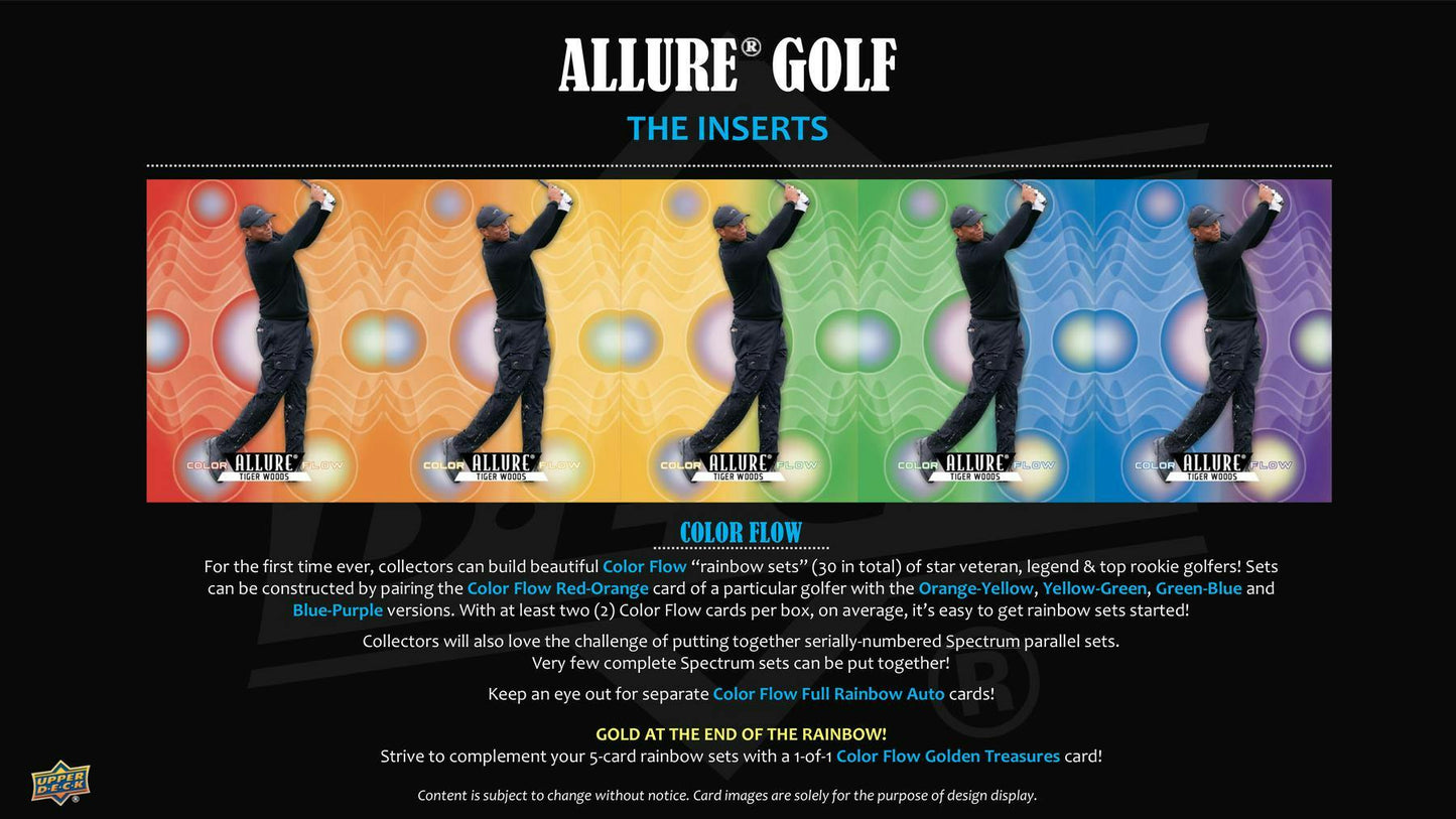 2026 Upper Deck Allure Golf Hobby Box - Columbia Hobby - Sports Card Boxes - Toploaders - Card Savers