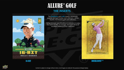 2026 Upper Deck Allure Golf Hobby Box - Columbia Hobby - Sports Card Boxes - Toploaders - Card Savers