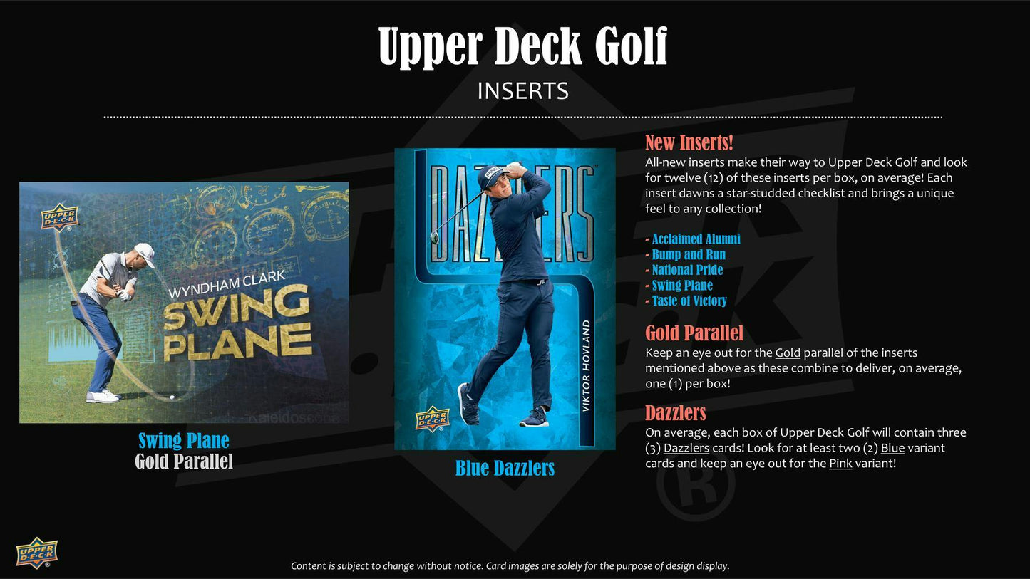 2026 Upper Deck Golf Hobby Box - Columbia Hobby - Sports Card Boxes - Toploaders - Card Savers