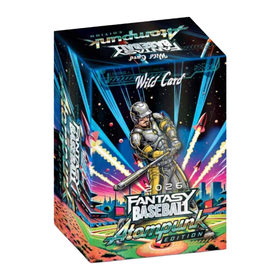 2026 Wild Card Atompunk Fantasy Baseball Box
2026 Wild Card Atompunk Fantasy Baseball encased trading cards
2026 Wild Card Atompunk Fantasy Baseball autograph card
2026 Wild Card Atompunk Fantasy Baseball dual autograph card
2026 Wild Card Atompunk Fantasy Baseball crossover trading card
2026 Wild Card Atompunk Fantasy Baseball Team Color Match True 1-of-1 card
