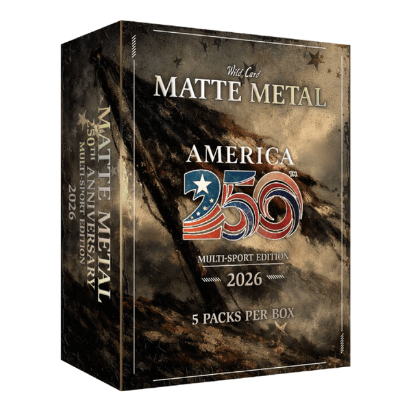 2026 Wild Card Matte Metal America 250 Multi-Sport Hobby Box 2026 Wild Card Matte Metal America 250 Multi-Sport Hobby Box