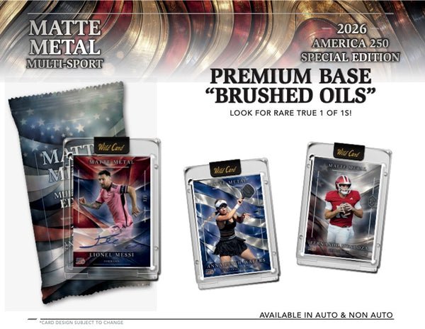 2026 Wild Card Matte Metal America 250 Multi-Sport Hobby Box