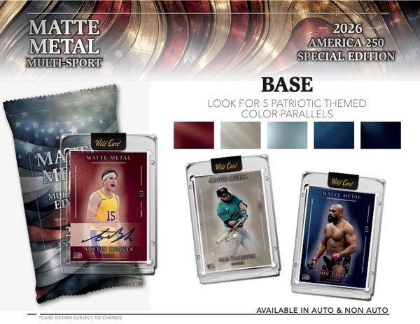 2026 Wild Card Matte Metal America 250 Multi-Sport Hobby Box
