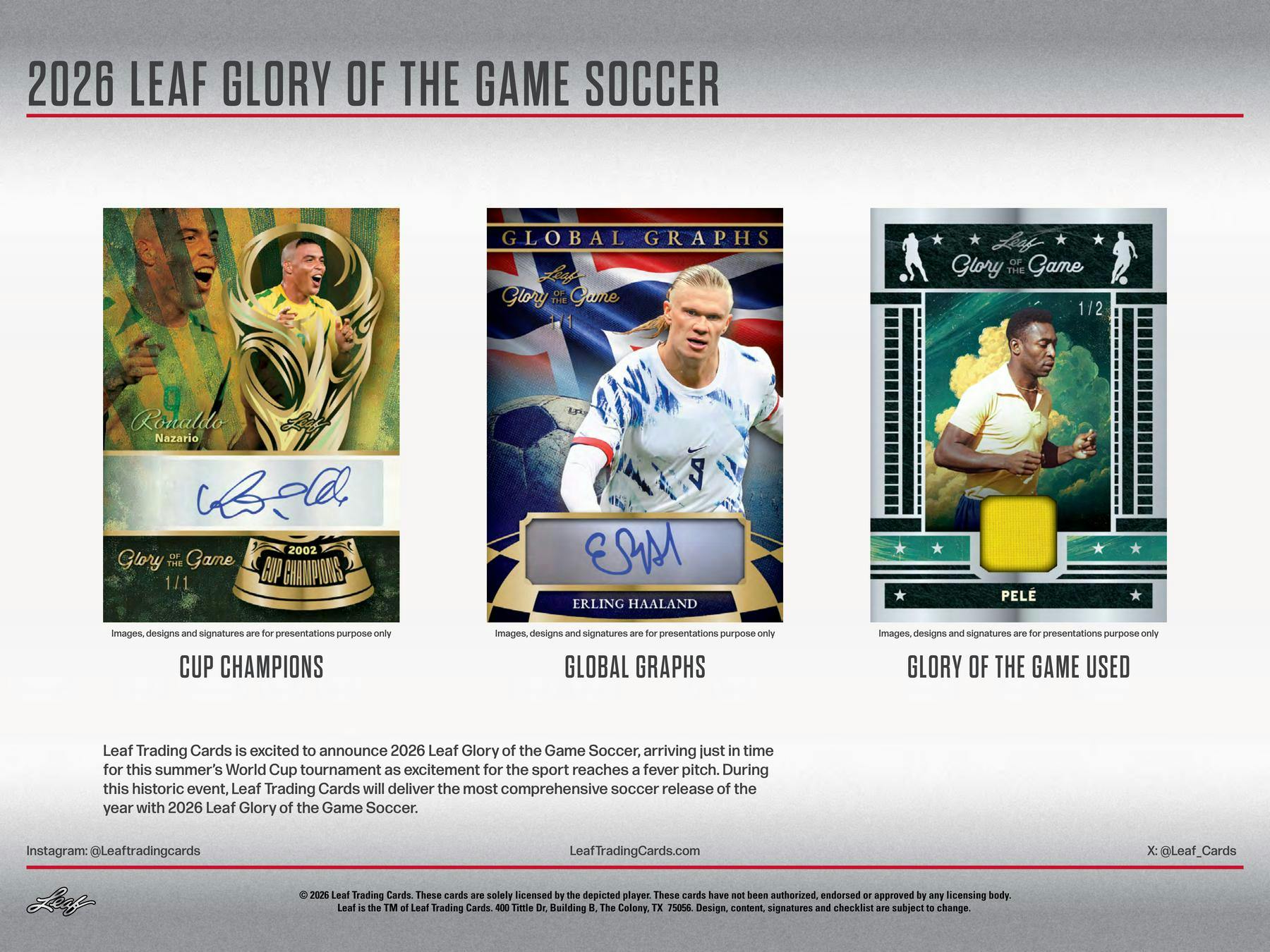 2026 Leaf Glory of the Game Soccer Hobby Box | Columbia Sports Cards | Columbia Hobby - Sports Card Boxes - Toploaders - Card Savers.