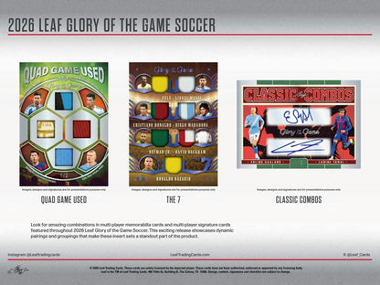 2026 Leaf Glory of the Game Soccer Hobby Box | Columbia Sports Cards | Columbia Hobby - Sports Card Boxes - Toploaders - Card Savers.