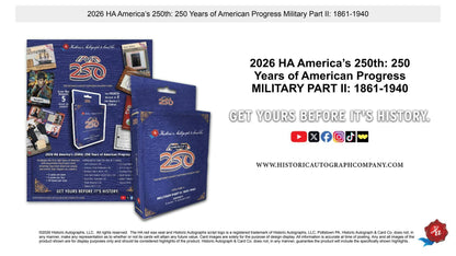 2026 Historic Autographs America's 250th Anniversary Part 2: Military Hobby Box | Columbia Sports Cards | Columbia Hobby - Sports Card Boxes - Toploaders - Card Savers.