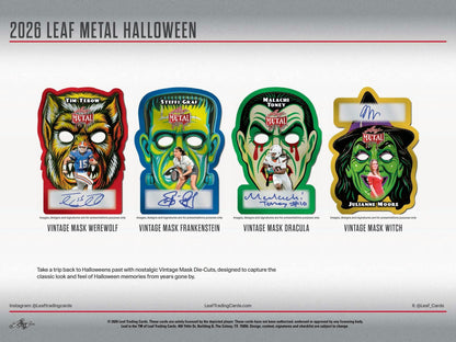 2026 Leaf Metal Halloween Hobby Box sell sheet 5
