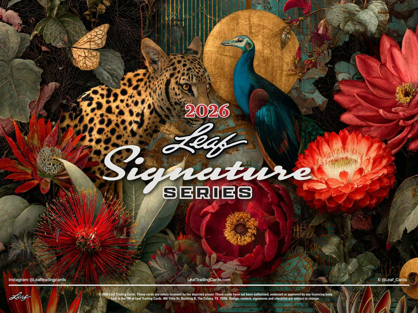 2026 Leaf Metal Signature Series Hobby Box
2026 Leaf Signature Series one-of-one autograph cards
Leaf Metal Signature Series multi-signed autograph cards
2026 Leaf Signature Series Celebrity Series autograph cards
