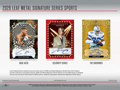 2026 Leaf Metal Signature Series Hobby Box | Columbia Sports Cards | Columbia Hobby - Sports Card Boxes - Toploaders - Card Savers.