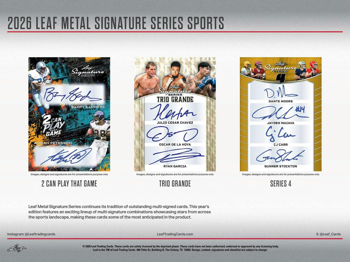 2026 Leaf Metal Signature Series Hobby Box | Columbia Sports Cards | Columbia Hobby - Sports Card Boxes - Toploaders - Card Savers.