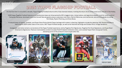 2026 Topps Football Blaster Box | Columbia Sports Cards | Columbia Hobby - Sports Card Boxes - Toploaders - Card Savers.