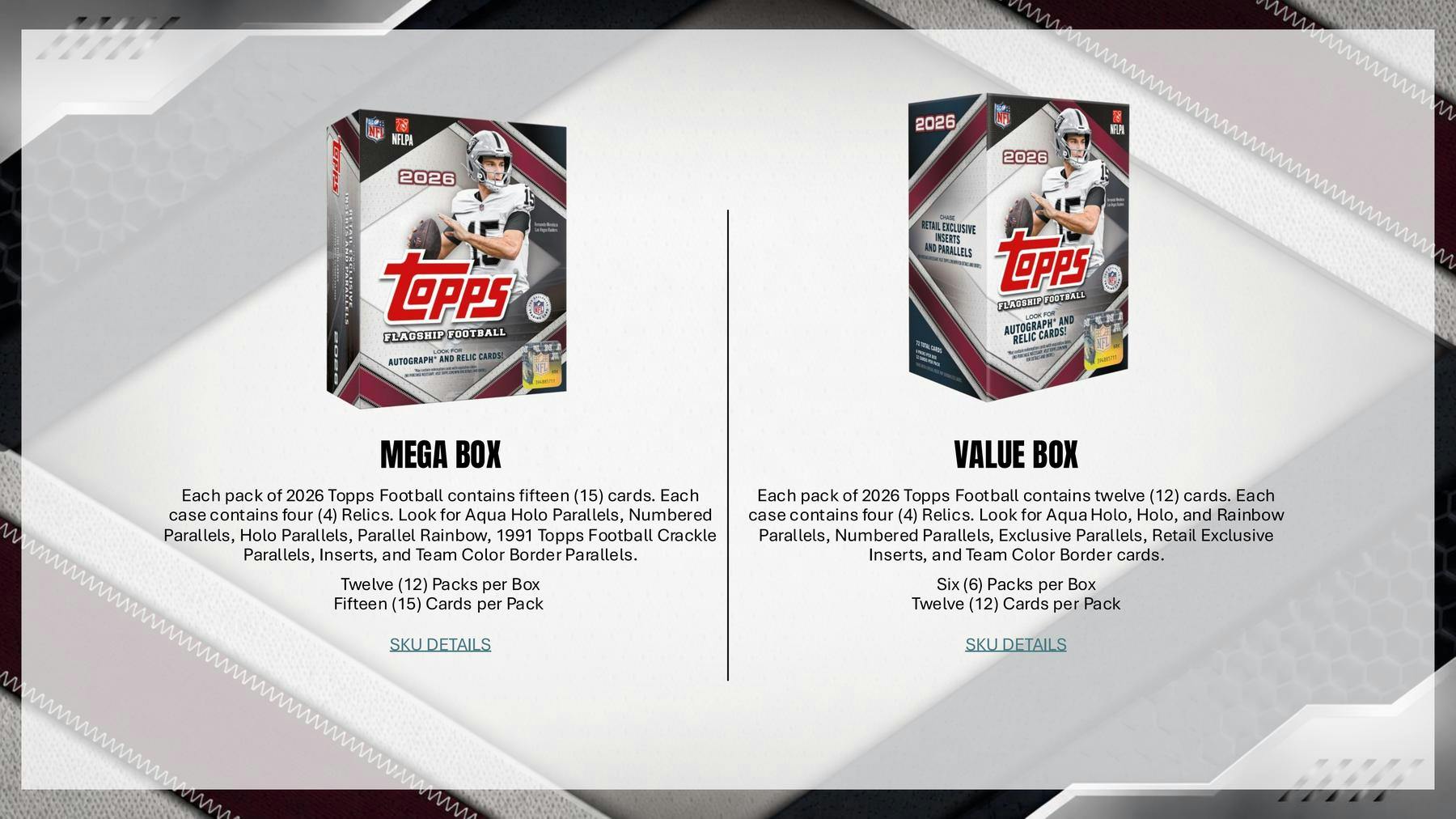 2026 Topps Football Blaster Box | Columbia Sports Cards | Columbia Hobby - Sports Card Boxes - Toploaders - Card Savers.