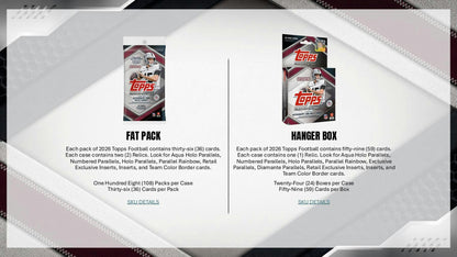 2026 Topps Football Blaster Box | Columbia Sports Cards | Columbia Hobby - Sports Card Boxes - Toploaders - Card Savers.