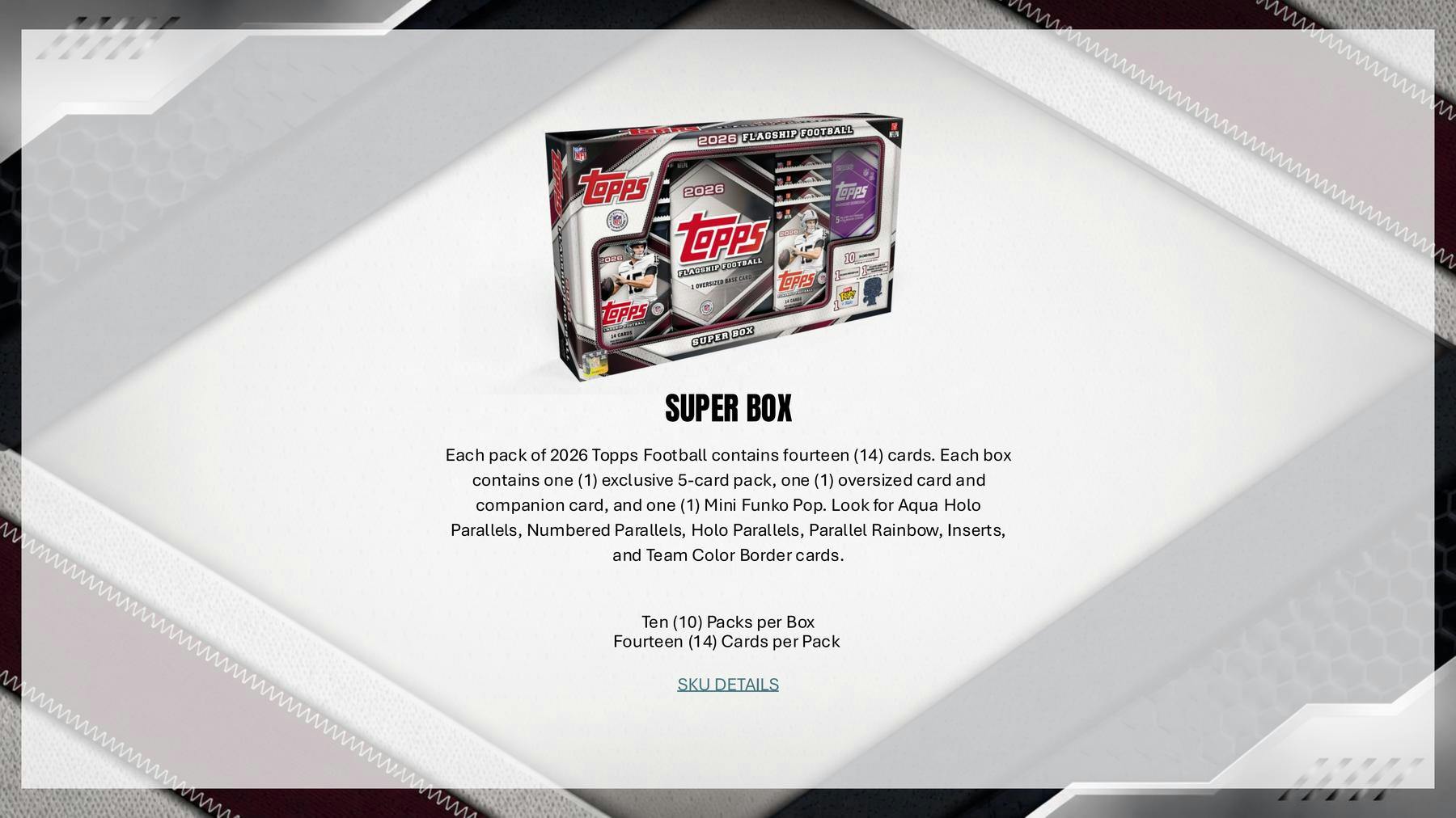 2026 Topps Football Blaster Box | Columbia Sports Cards | Columbia Hobby - Sports Card Boxes - Toploaders - Card Savers.