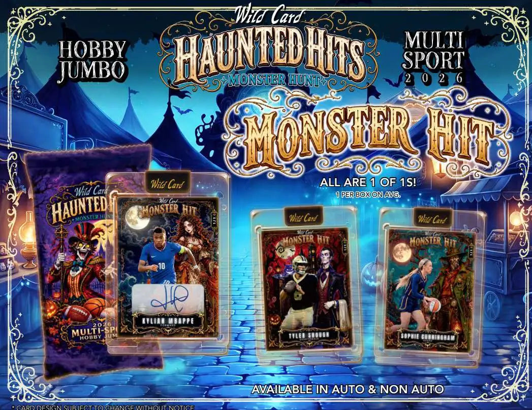 2026 Wild Card Haunted Hits Monster Hunt Multi-Sport Jumbo Box
