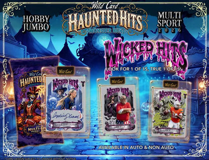 2026 Wild Card Haunted Hits Monster Hunt Multi-Sport Jumbo Box