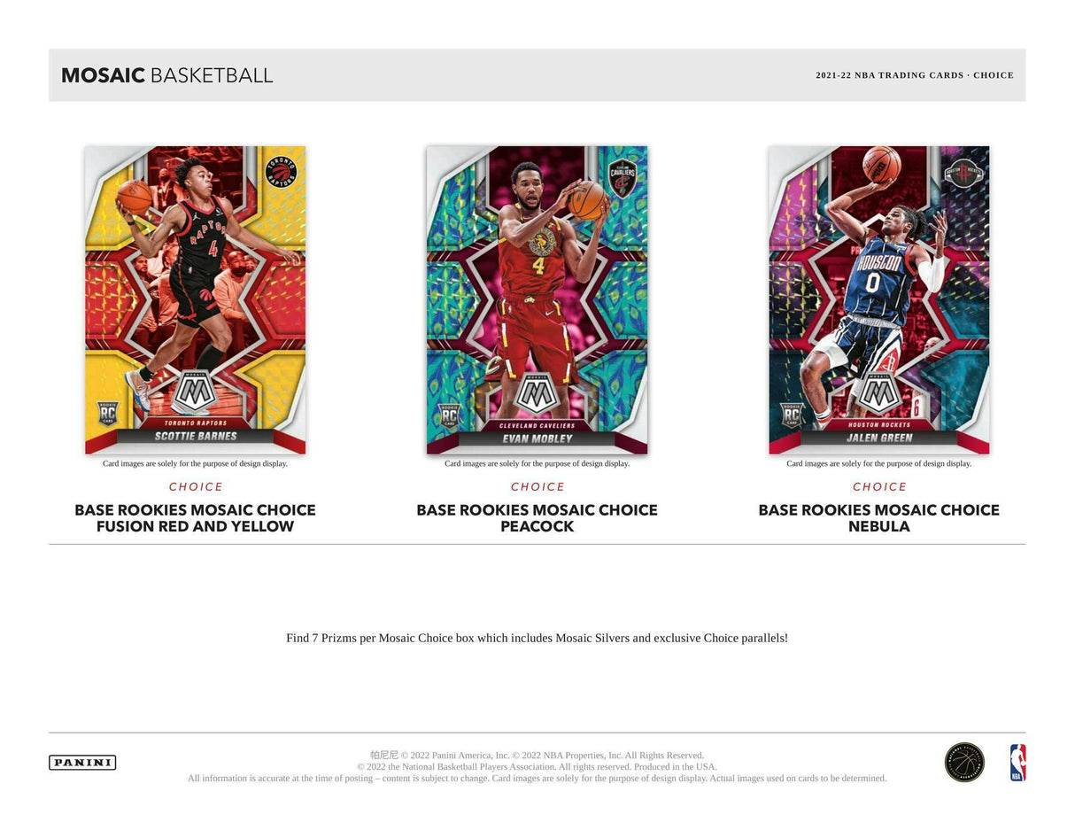 2021-22 Panini Mosaic Basketball Choice Box