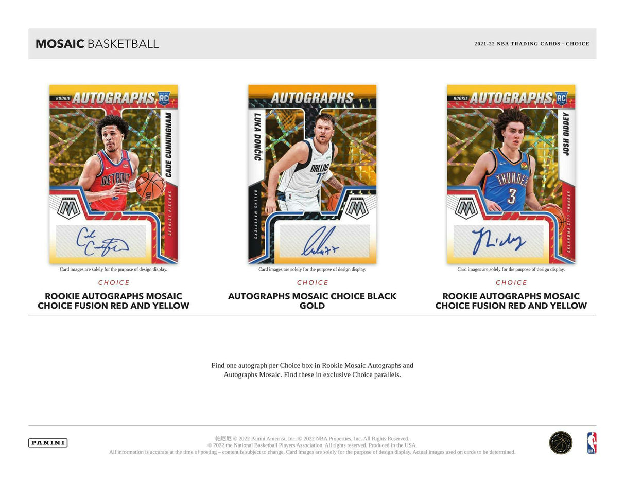 2021-22 Panini Mosaic Basketball Choice Box