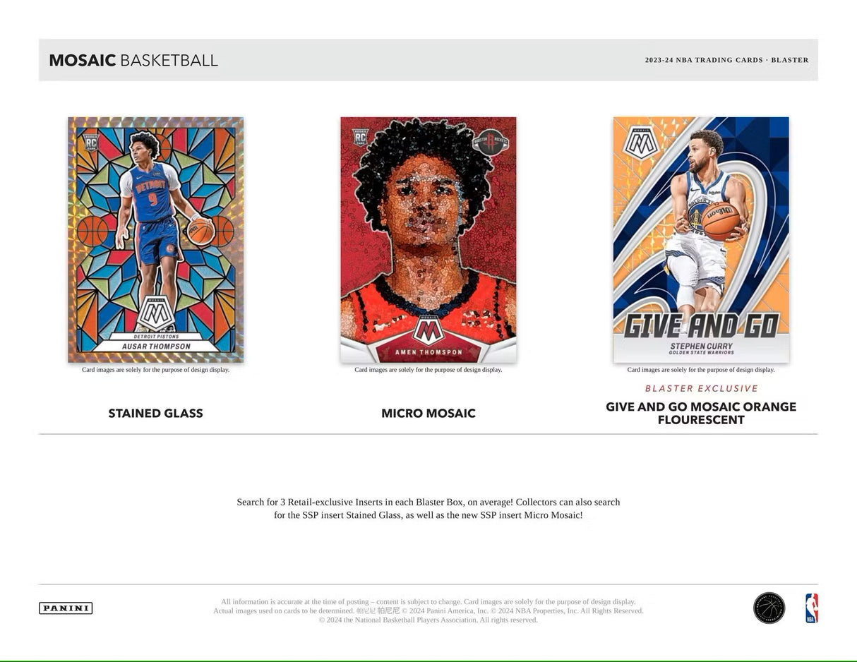 2023/24 Panini Mosaic Basketball 6-Pack Blaster Box