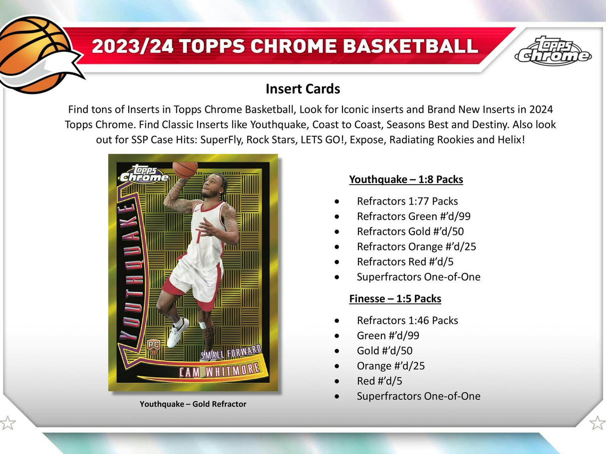 2023-24 Topps Chrome Basketball Hobby Box