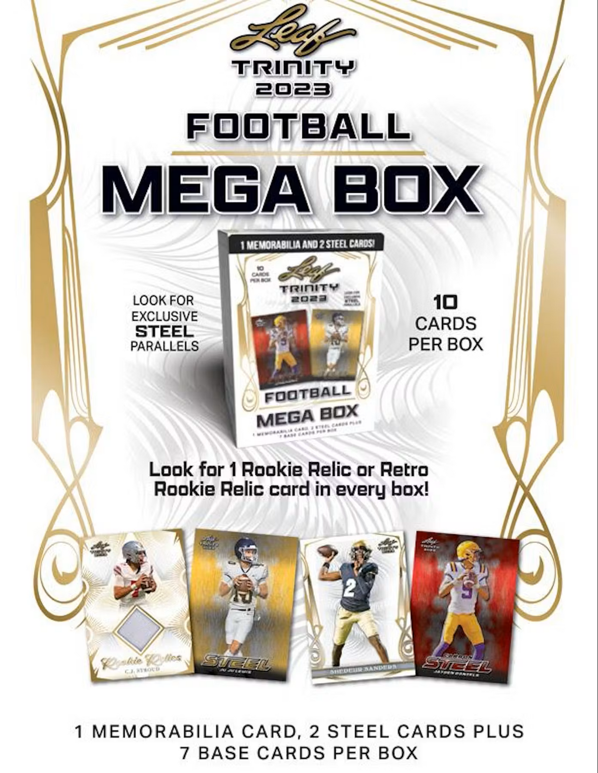 2023 Leaf Trinity Football Mega Box