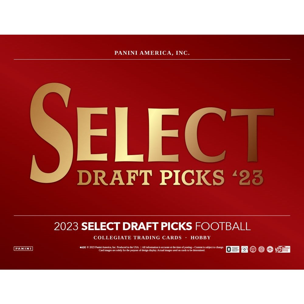 2023 Panini Select Draft Picks Football Hobby Box